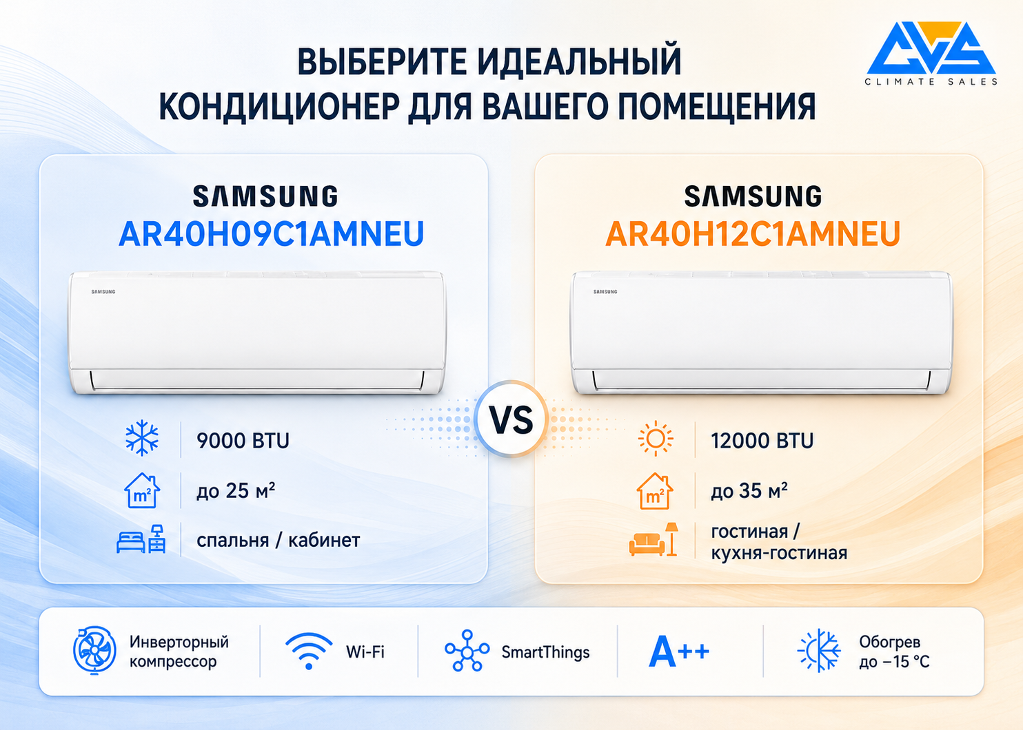 Сравнение Samsung AR40H09C1AMNEU и Samsung AR40H12C1AMNEU